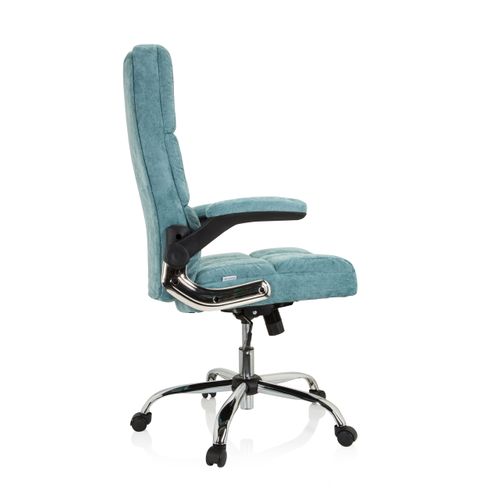 Chaise De Bureau Relax Wd 100 Tissu Menthe Avec Accoudoirs Rabattables