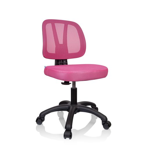 Chaise Pivotante Pour Des Enfants Kid Yu 200 Tissu Maille Rose