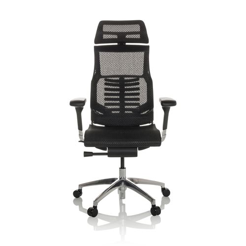 Fauteuil De Bureau Pofit Gen2 Tissu Maille Noir Accoudoirs Compris