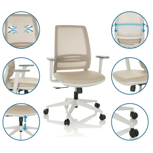 Fauteuil De Bureau Profondo Eco W Beige