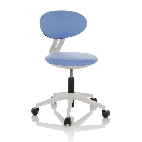 Chaise Pivotante Pour Des Enfants Minimovo Tissu Bleu Sans Accoudoirs