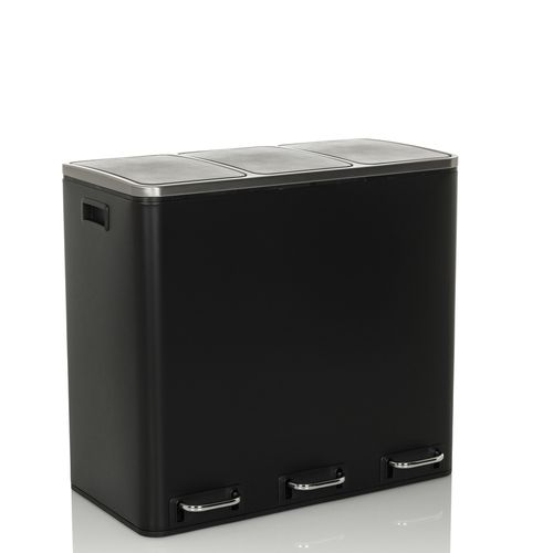 Poubelle Clean 9 Tôle En Acier Noir