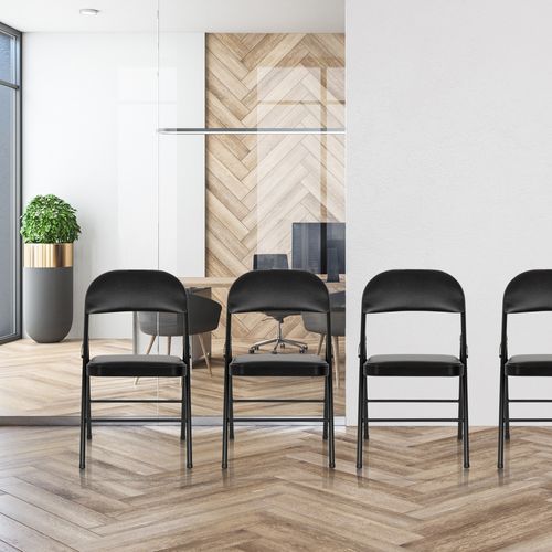 Chaise Pliante Tudela H Simili Noir