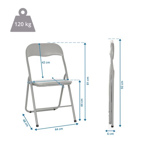Chaise Pliante Tudela Basic Polychlorure De Vinyle (pvc)