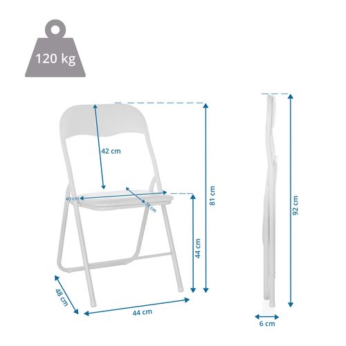 Chaise Pliante Tudela Basic Polychlorure De Vinyle (pvc)