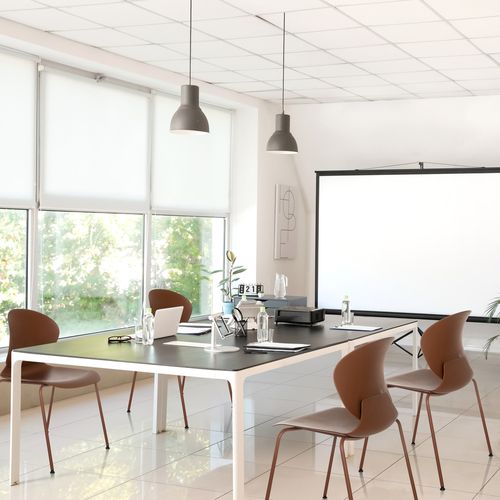 Chaise à Quatre Pieds T36 Vi Plastique Marron Rouge