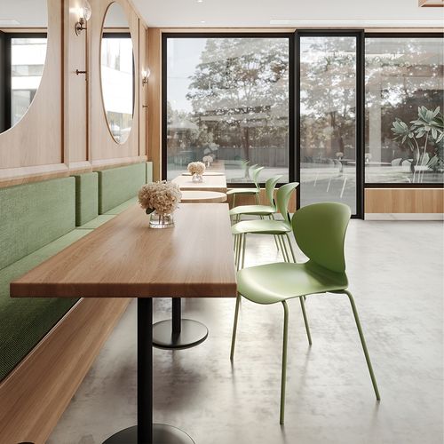 Chaise à Quatre Pieds T36 Vi Plastique Vert