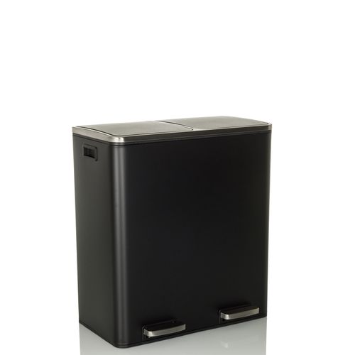 Poubelle Clean Xi Tôle En Acier Noir