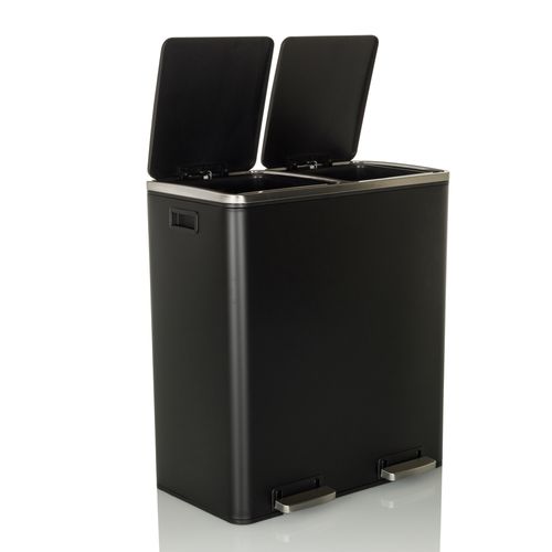 Poubelle Clean Xi Tôle En Acier Noir