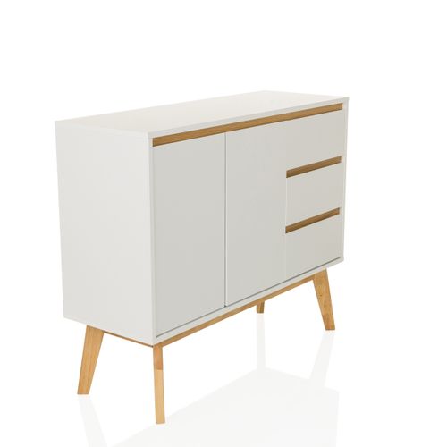 Buffet Tarolo I Panneau Mdf, Revêtement Anti-uv Blanc