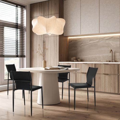 Chaise Ellon V Simili Noir