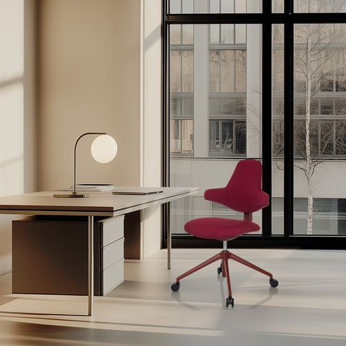 Chaise De Bureau Paliano Tissu Sans Accoudoirs