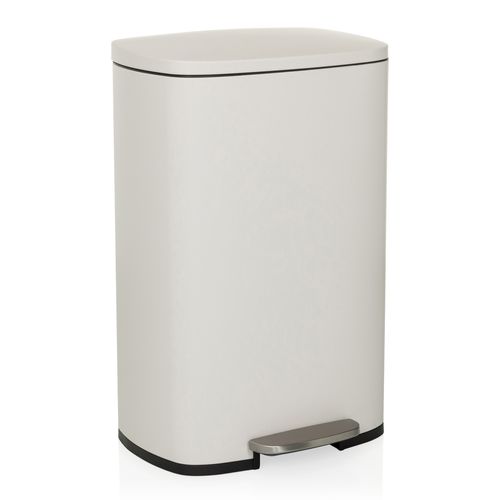 Poubelle Clean Xv Acier Beige