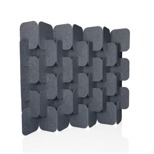 Cloison De Séparation Flexmiut Plug Tissu Gris