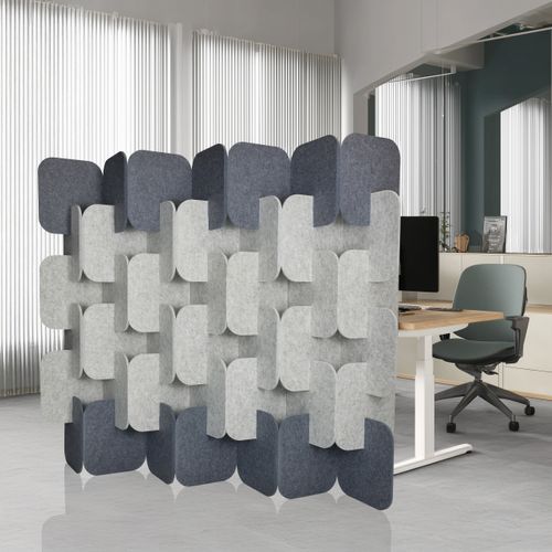 Cloison De Séparation Flexmiut Plug Tissu Gris/gris Clair