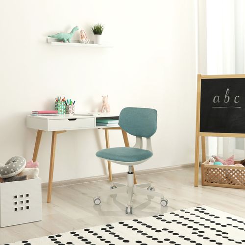 Chaise Pivotante Pour Des Enfants Kiddy Classic Tissu Bleu Sans Accoudoirs