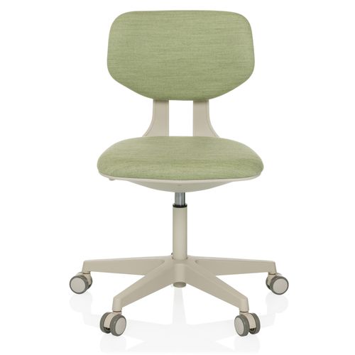 Chaise Pivotante Pour Des Enfants Kid Classic Tissu Vert Sans Accoudoirs