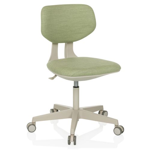 Chaise Pivotante Pour Des Enfants Kid Classic Tissu Vert Sans Accoudoirs