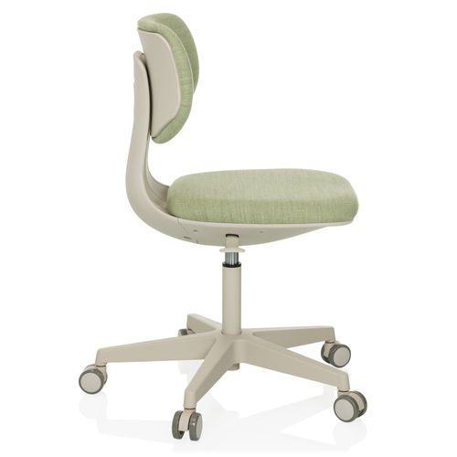 Chaise Pivotante Pour Des Enfants Kid Classic Tissu Vert Sans Accoudoirs