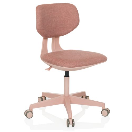Chaise Pivotante Pour Des Enfants Kid Colore Tissu Rose Sans Accoudoirs