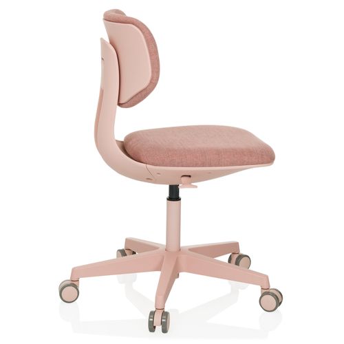 Chaise Pivotante Pour Des Enfants Kid Colore Tissu Rose Sans Accoudoirs