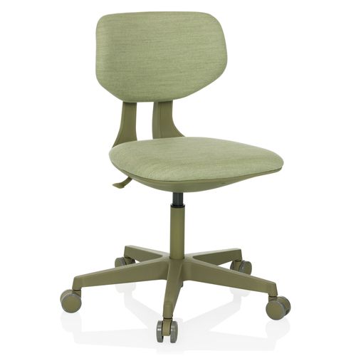 Chaise Pivotante Pour Des Enfants Kid Colore Tissu Vert Sans Accoudoirs