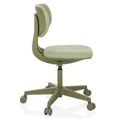 Chaise Pivotante Pour Des Enfants Kid Colore Tissu Vert Sans Accoudoirs