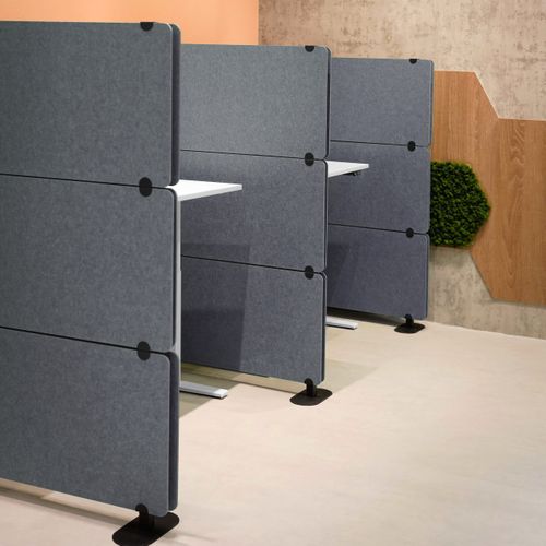 Cloison De Séparation Flexmiut Extend Tissu Gris