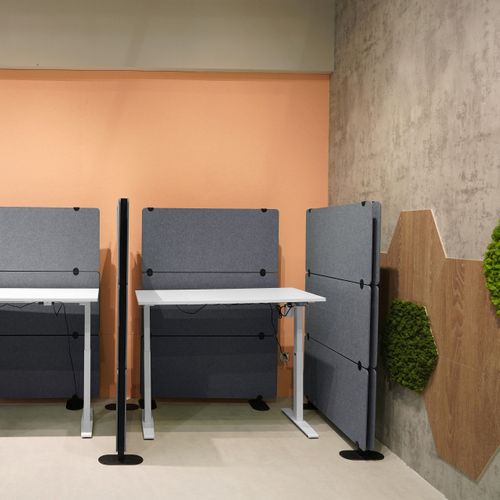 Cloison De Séparation Flexmiut Extend Tissu Gris