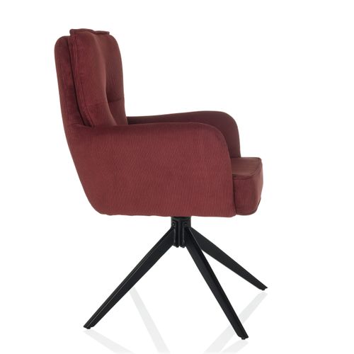 Chaise Rembourrée Tarugo Tissu Accoudoirs Compris
