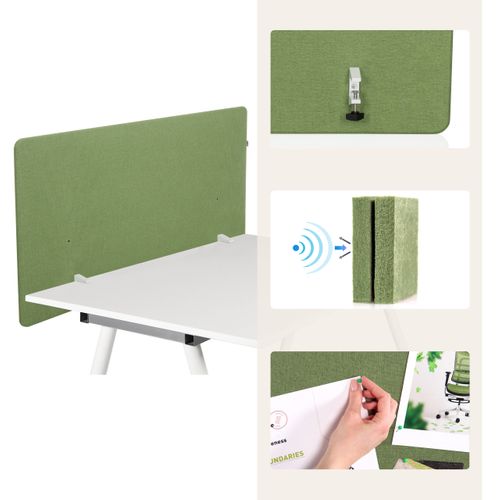 Cloison De Table Flexmiut D1 Aluminium Vert