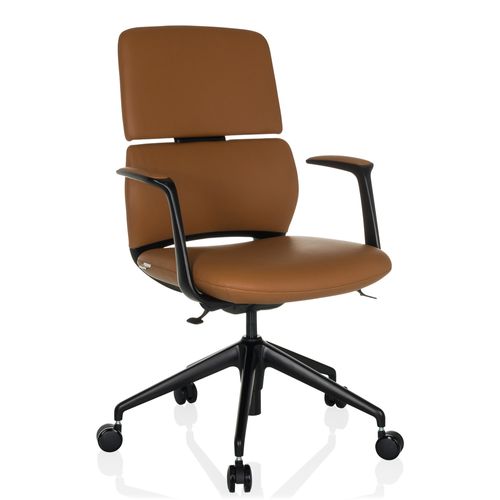 Fauteuil De Bureau Atmos Designer Similicuir Accoudoirs Fournis, Marron