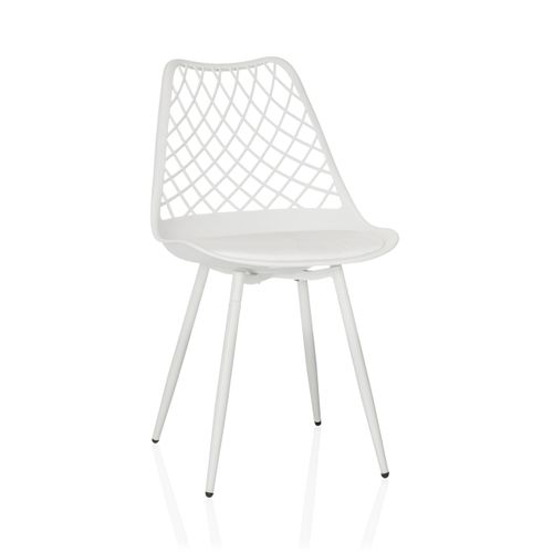 Chaise D'extérieur Begio S Plastique Blanc Sans Accoudoirs