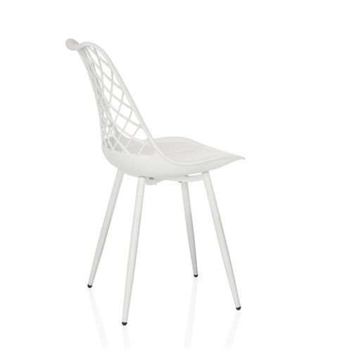 Chaise D'extérieur Begio S Plastique Blanc Sans Accoudoirs