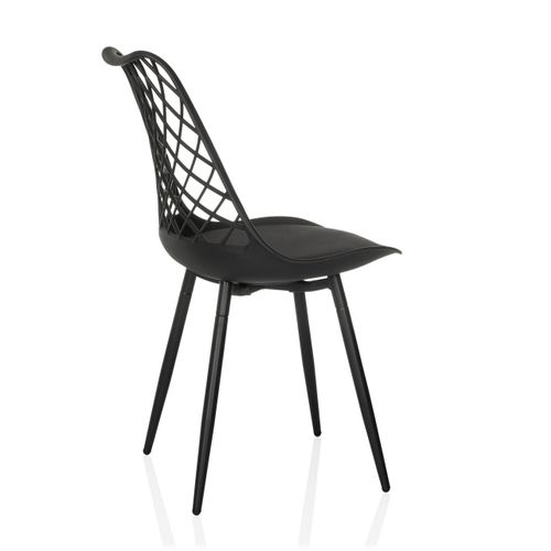Chaise D'extérieur Begio S Plastique Noir Sans Accoudoirs