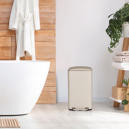 Poubelle Clean Beva Métal Beige