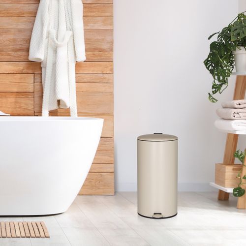 Poubelle Clean Step 2 Fer Beige