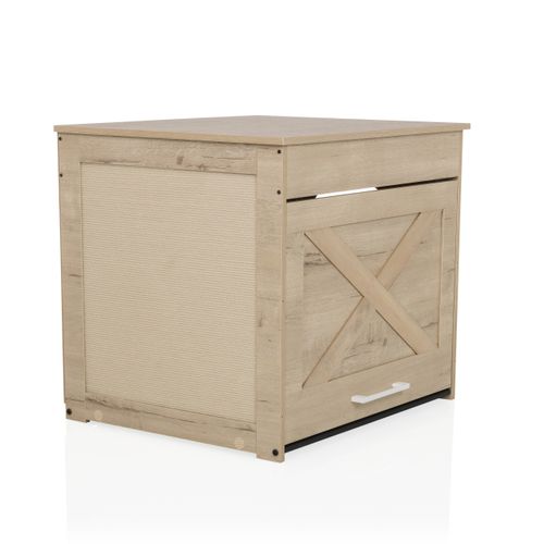 Maison Pour Chat Kitty Pawbox 1 Mdf, Laminé Chêne