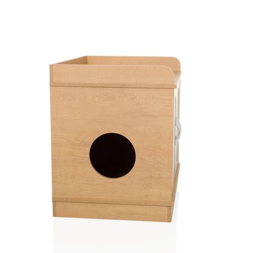 Maison Pour Chat Kittyhome 2 Mdf, Laminé Hêtre