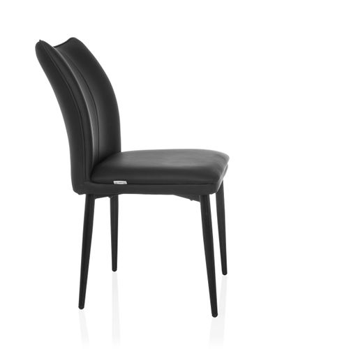 Chaise De Salle à Manger Viseto Simili Noir