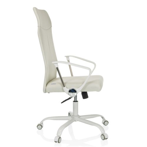 Chaise De Bureau Stryka W Tissu Beige Accoudoirs Compris