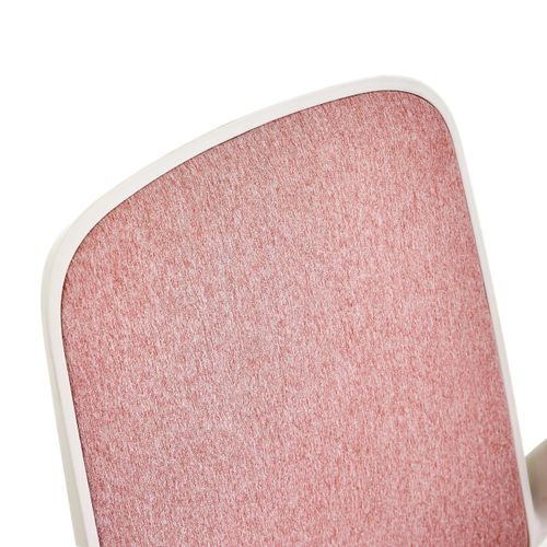 Chaise Pivotante Pour Des Enfants Swivelo Tissu Rose Avec Accoudoirs Rabattables