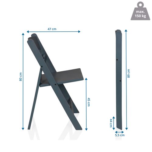 Chaise D'extérieur Travano 1 Plastique Gris