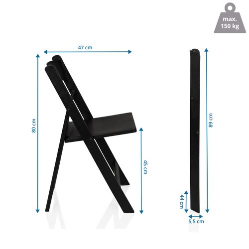 Chaise D'extérieur Travano 1 Plastique Noir