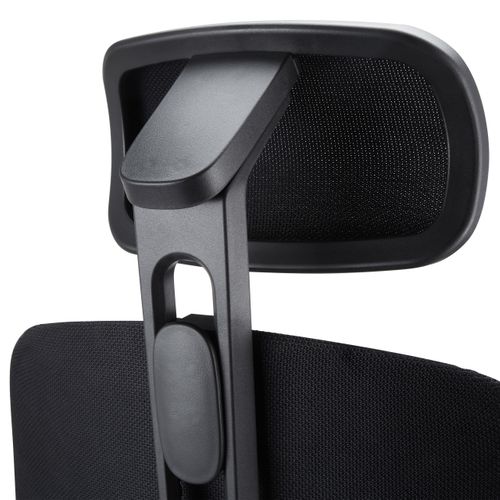 Fauteuil De Bureau Skandis Pro Tissu / Tissu Maille Noir Accoudoirs Fournis (réglables En Hauteur)