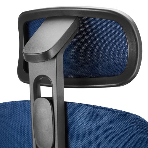 Fauteuil De Bureau Skandis Pro Tissu / Tissu Maille Bleu Accoudoirs Fournis (réglables En Hauteur)