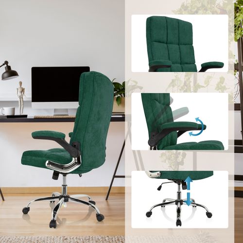 Chaise De Bureau Relax Wd 100 Tissu Mystic Forrest Avec Accoudoirs Rabattables