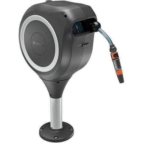 Dévidoir Automatique Pour Terrasse - Rollup - M - Blanc - Longueur 20 M - Tuyau 13 Mm