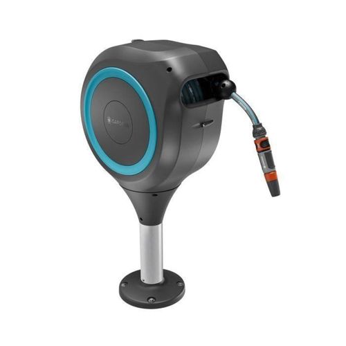 Dévidoir Automatique Pour Terrasse - Rollup - M - Bleu - Longueur 20 M - Tuyau 13 Mm