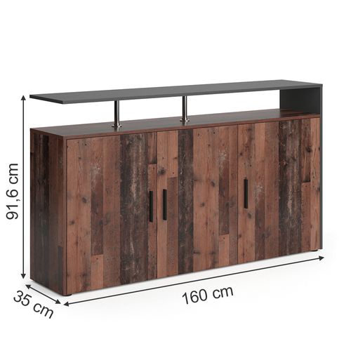 Commode Amato 36615 Bois Antique 35x91.6cm